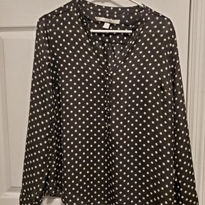 Lauren Conrad Polka Dot Blouse